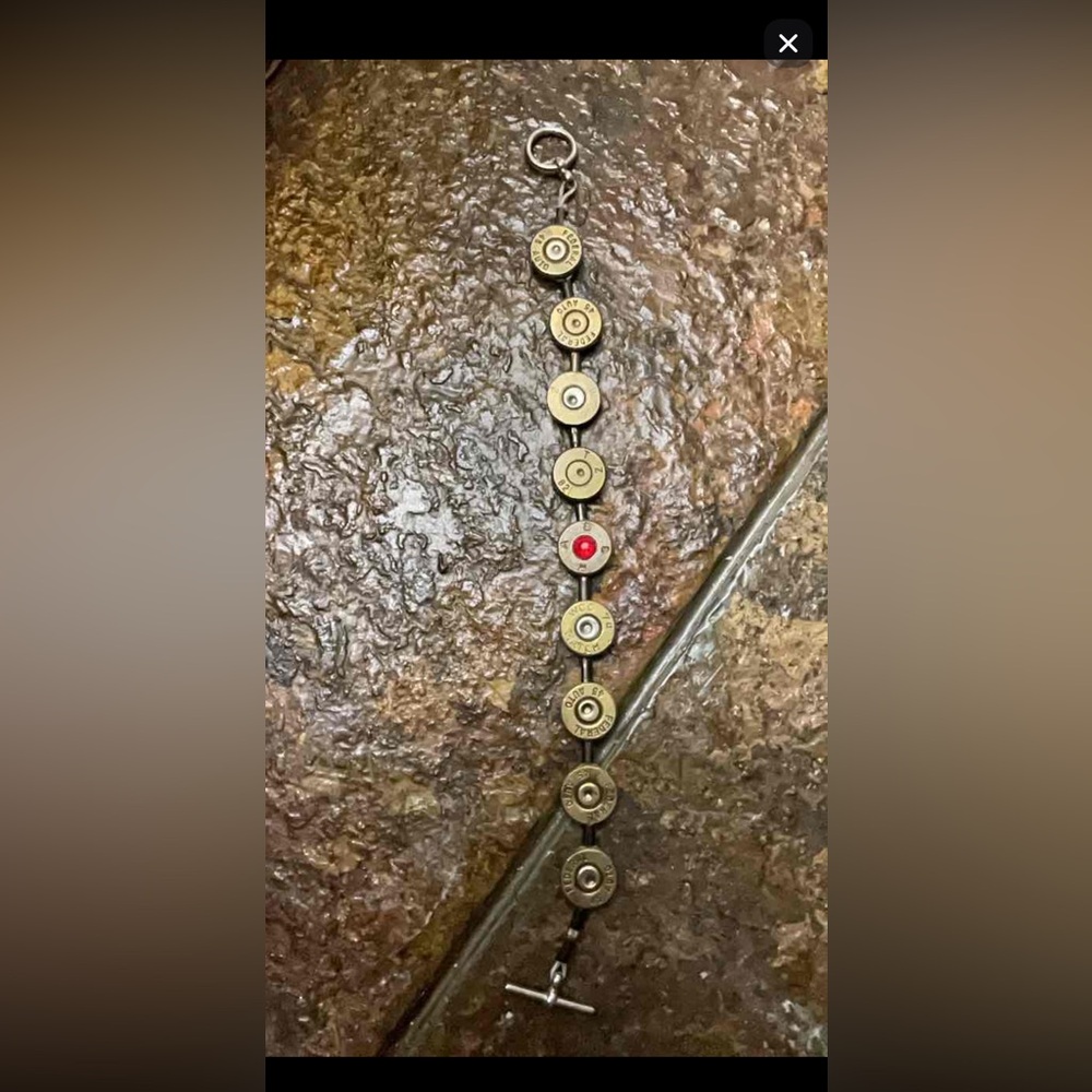 Bullet Casing Bracelet Repurposed Ammunition Military
